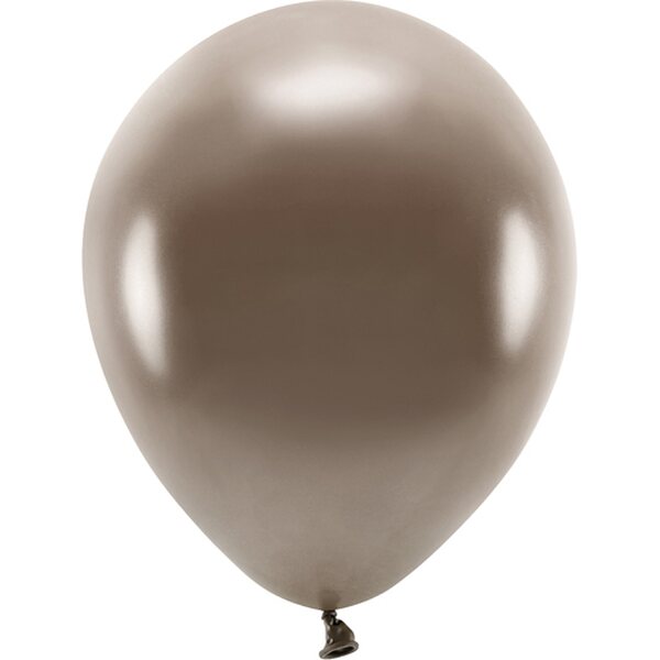 Eco Balloons 30cm metallic, brown: 1pkt/10pc.