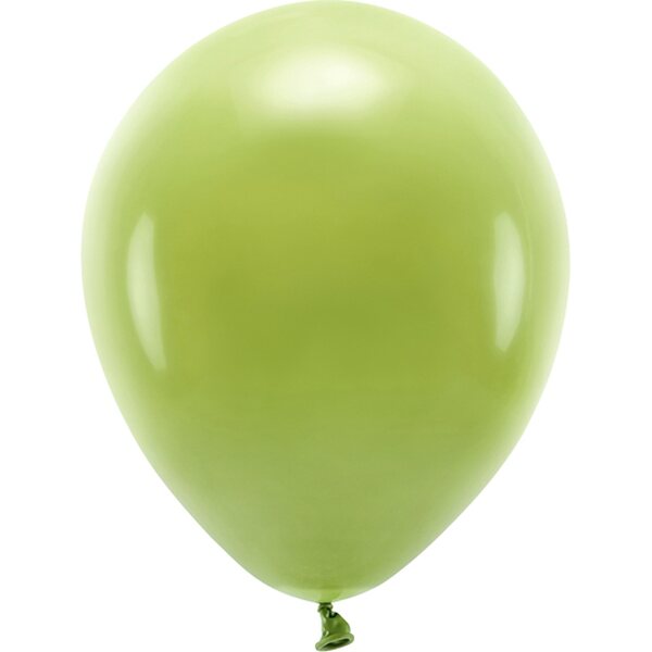 Eco Balloons 30 cm pastel, olive green: 1pkt/10pc.