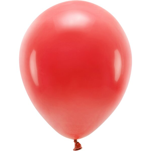 Eco Balloons 30cm pastel, red: 1pkt/10pc.