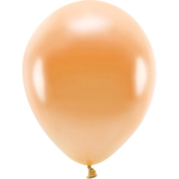 Eco Balloons 30cm metallic, orange: 1pkt/10pc.