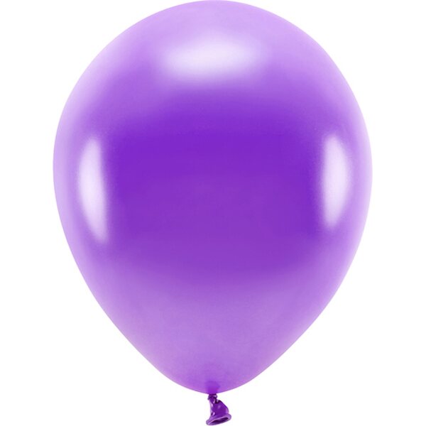 Eco-ilmapallo 30 cm metallinhohto violet 10 kpl/pkt