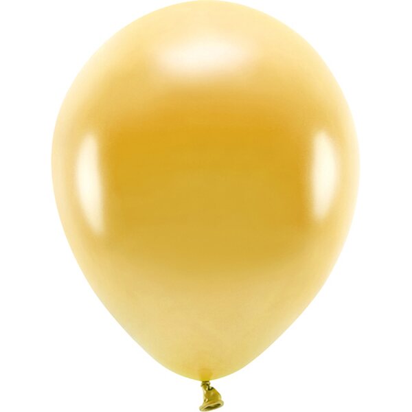 Eco Balloons 30cm metallic, gold: 1pkt/10pc.