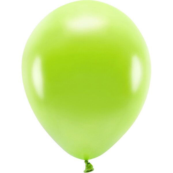 Eco Balloons 30cm metallic, green apple: 1pkt/10pc.