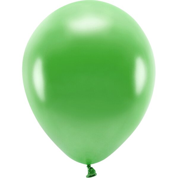 Eco Balloons 30cm metallic, green grass: 1pkt/10pc.