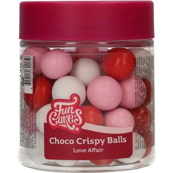 FunCakes FunCakes Choco Crispy Balls – Love Affair 130g