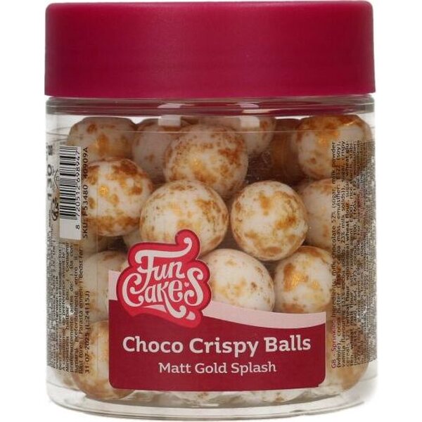 FunCakes FunCakes Choco Crispy Balls - Gold Splash Matt 130g