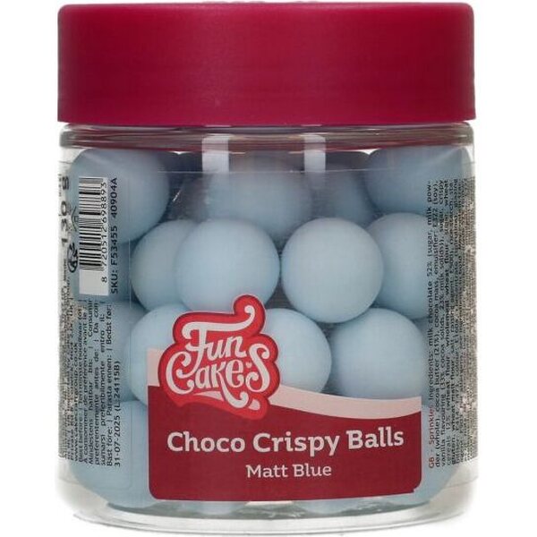 FunCakes FunCakes Choco Crispy Balls - Matt Blue 130g