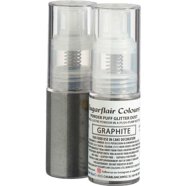 Sugarflair Sugarflair Pump Spray Glitter Dust -Graphite-