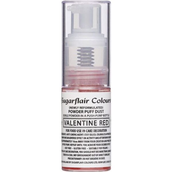 Sugarflair Sugarflair Pump Spray Powder Puff Dust -Valentine Red-