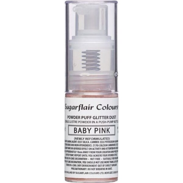 Sugarflair Sugarflair Pump Spray Glitter Dust -Baby Pink-