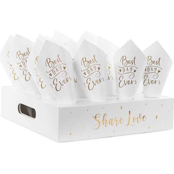 Confetti cone stand, mix 1ctn/10pkt