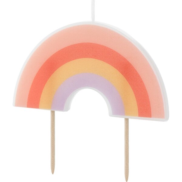 Birthday candle Rainbow, 4.5 cm, mix