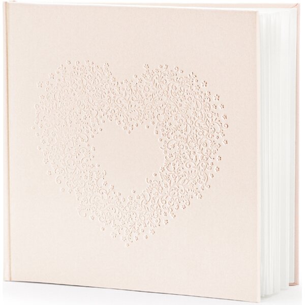 Guest Book, light pink, 20.5 x 20.5 cm, 22 pages