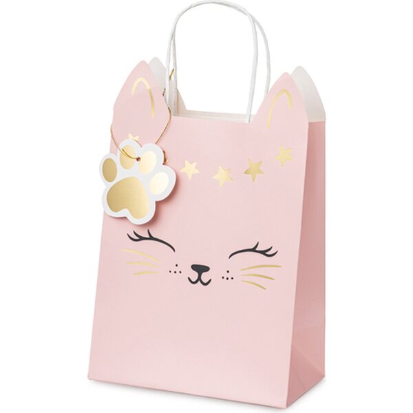 Cat Gift Bag, mix, 18 x 10,5 x 27,5 cm