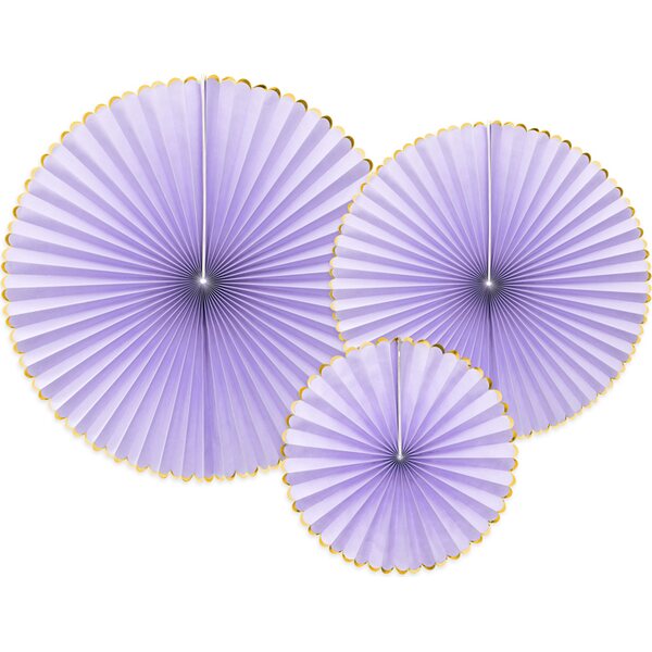 Decorative Rosettes Yummy, light lilac 1pkt/3pc.