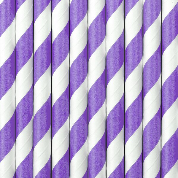 Paper Straws, lilac, 19.5cm 1pkt/10pc.