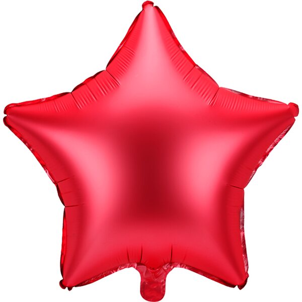 Tähti tavallinen foliopallo, 48 cm, satiinipunainen