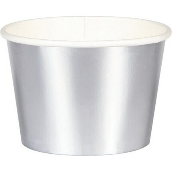 CUP TREAT 12/8CT SILVER FOIL