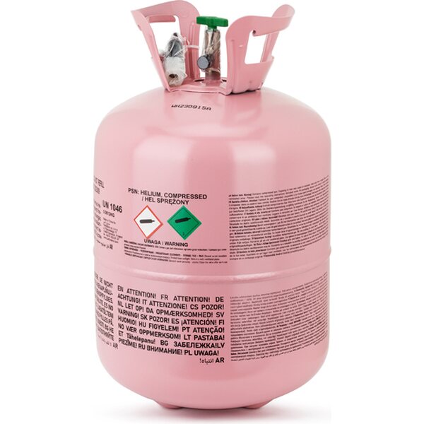 Helium tank, pink, 50 balloons