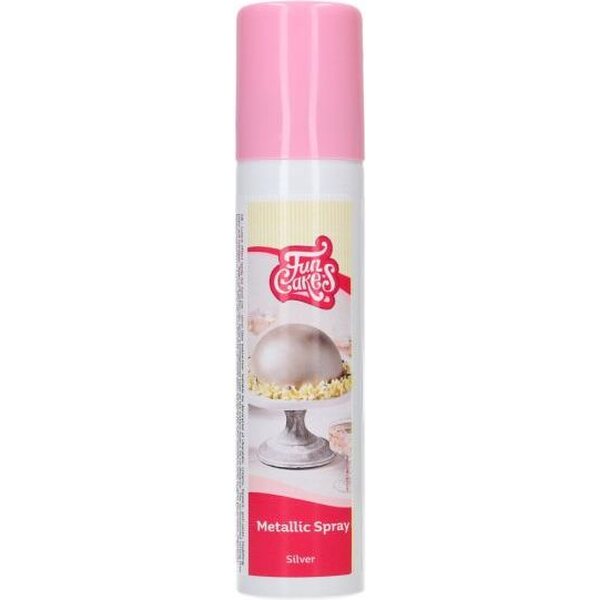 FunCakes Metallic Spray Silver