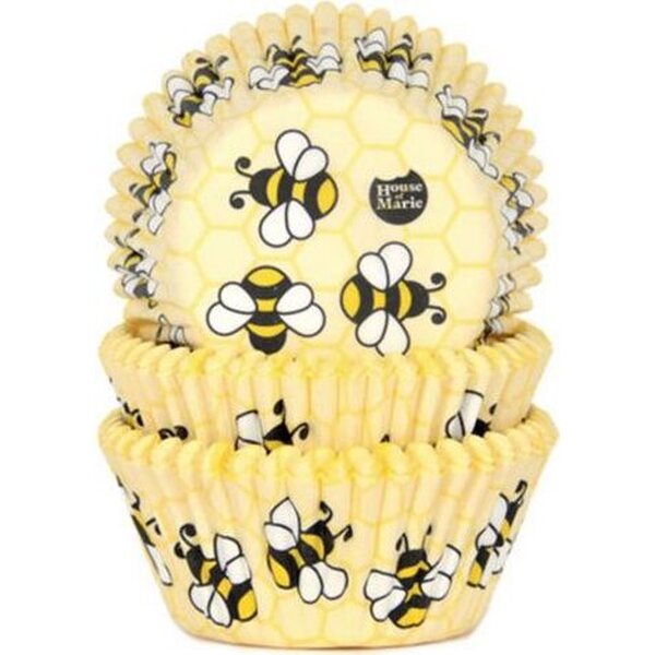 House Of Marie Baking Cups Bees pk/50