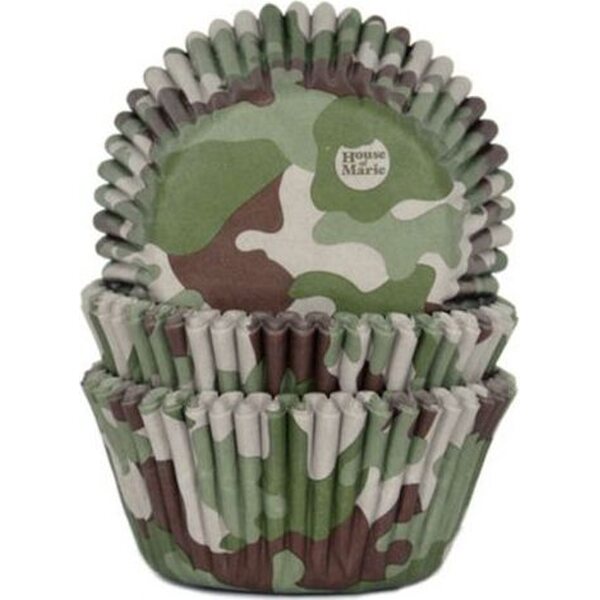 House Of Marie Baking Cups Camouflage pk/50