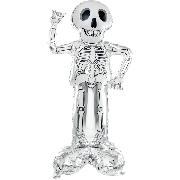 Permanent foil balloon Halloween Skeleton 156cm