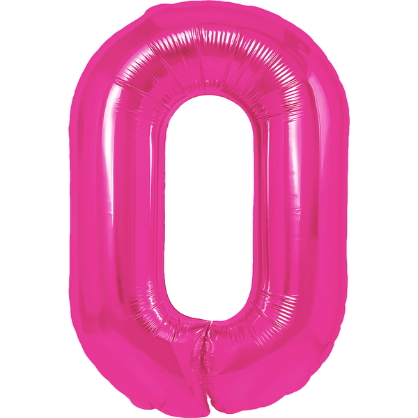 Numerofoliopallo 0 pinkki 86 cm