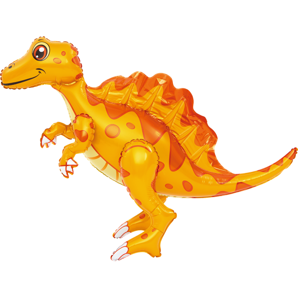 Foil balloon Spinosaurus orange 75x60cm