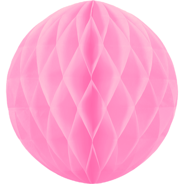 Honeycomb paper, pink, 20 cm