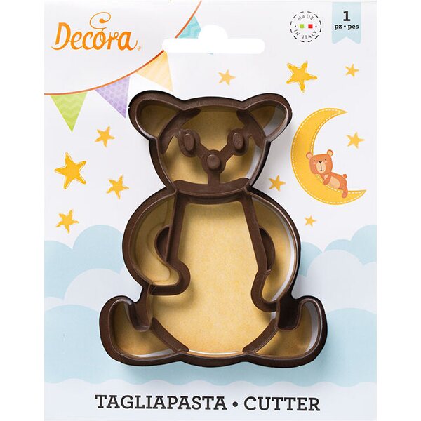 Decora TEDDY BEAR PLASTIC COOKIE CUTTER