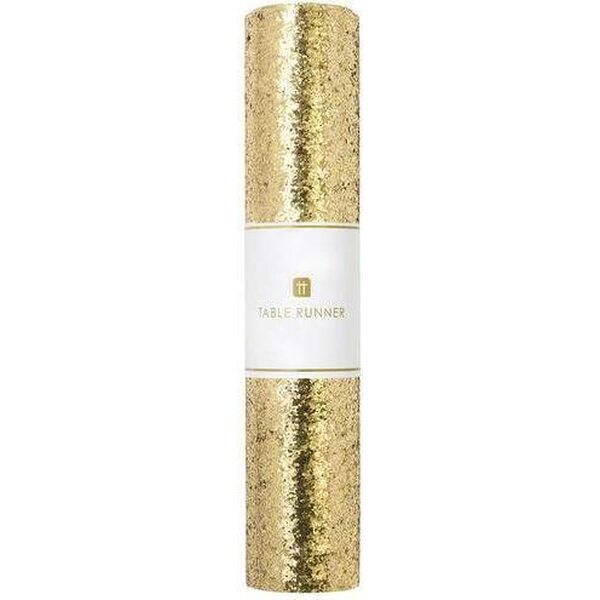 LUXE GOLD PU GLITTER TABLE 1,8 m