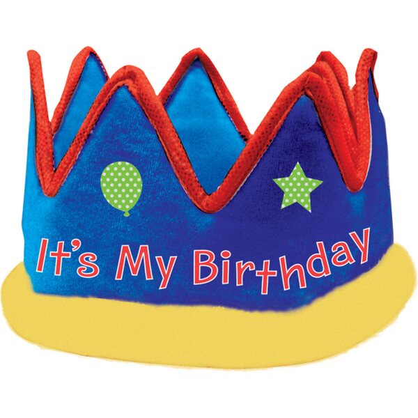 Crown It's My Birthday Fabric 57.7 x 13.9 cm