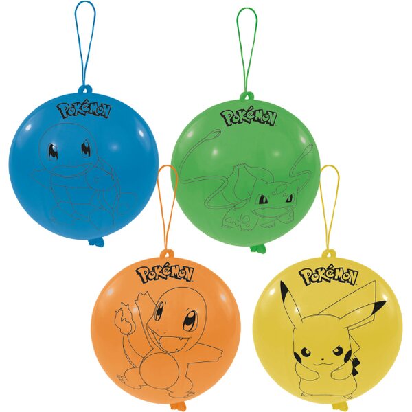 4 Punch Balloons Pokémon 2024 40.5 cm / 16"