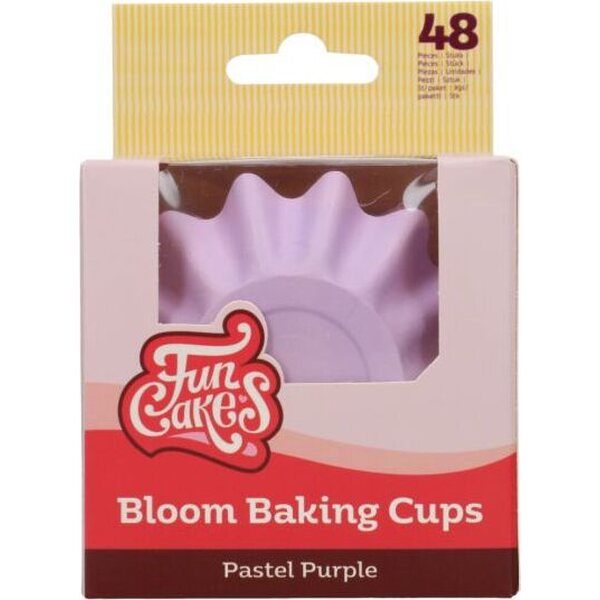 FunCakes Bloom Baking Cups Pastel Purple pk/48