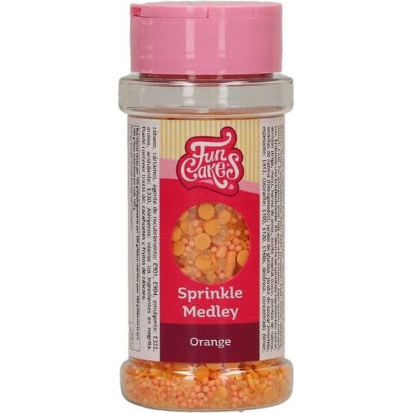 FunCakes Sprinkle Medley Orange 70g