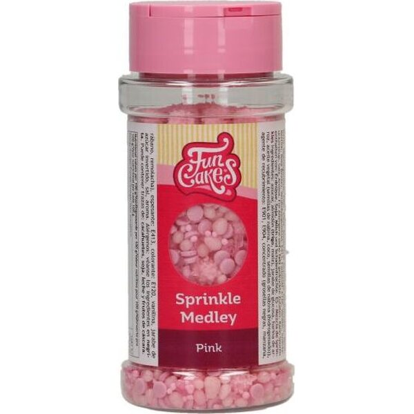 FunCakes Sprinkle Medley Pink 70g