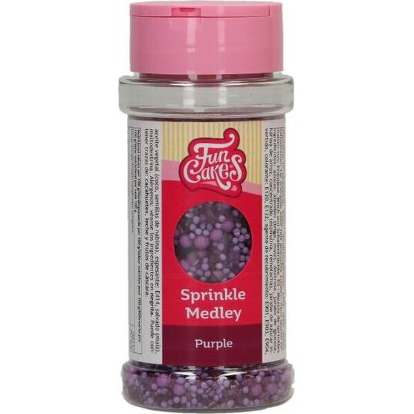 FunCakes Sprinkle Medley Purple 70g