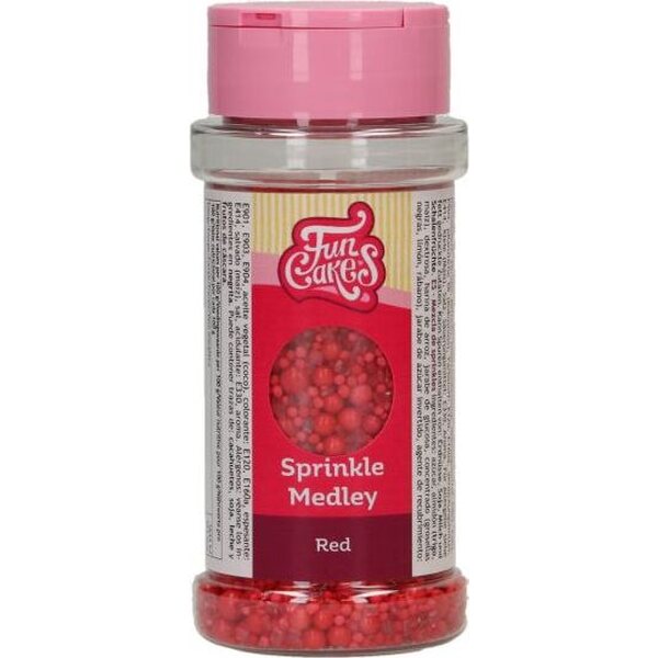 FunCakes Sprinkle Medley Red 70g