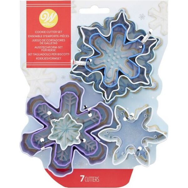 Wilton Cookie Cutter Assorted Snowflakes Set/7