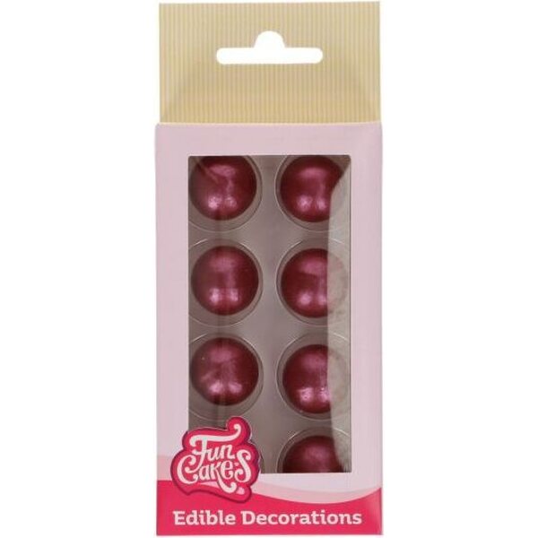 FunCakes Chocolate Balls Red Set/8