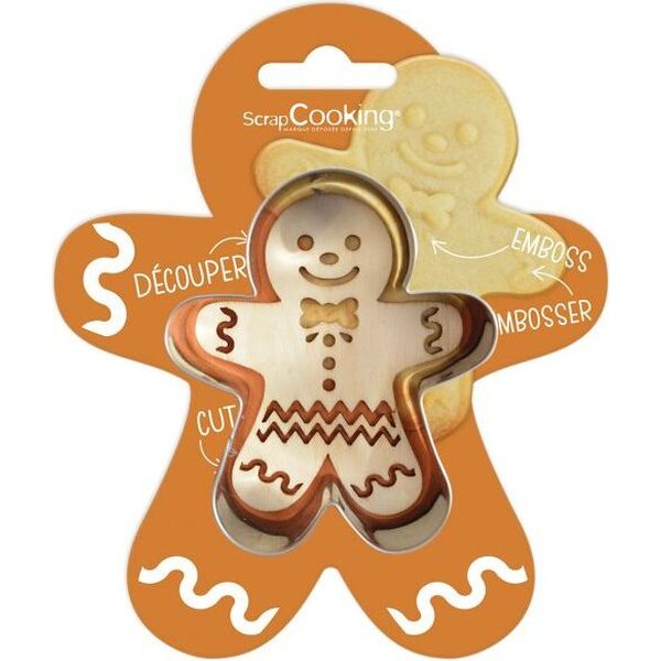 Scrapcooking Cookie Cutter & Embosser Gingerbread Man