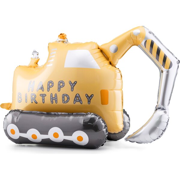 Foil balloon Excavator, 76.5x49 cm, mix