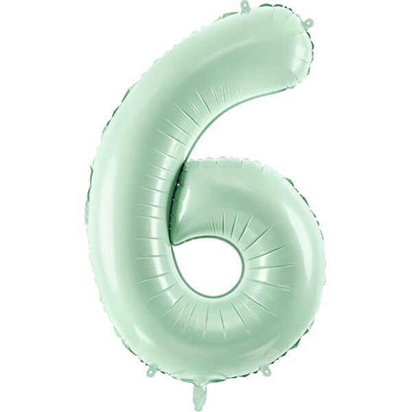 Foil Balloon Number ''6'', 72cm, green