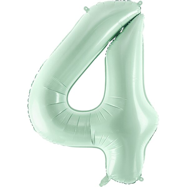 Foil Balloon Number ''4'', 72cm, green