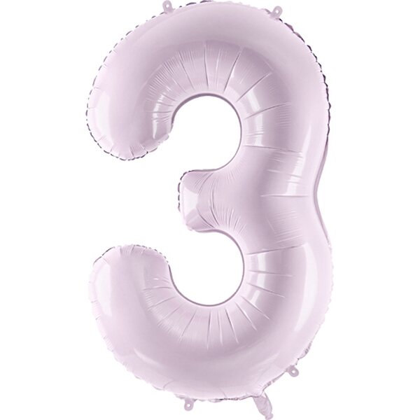 Foil Balloon Number ''3'', 72cm, purple