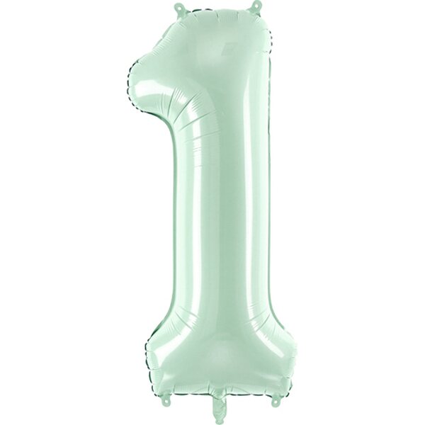 Foil Balloon Number ''1'', 72cm, green