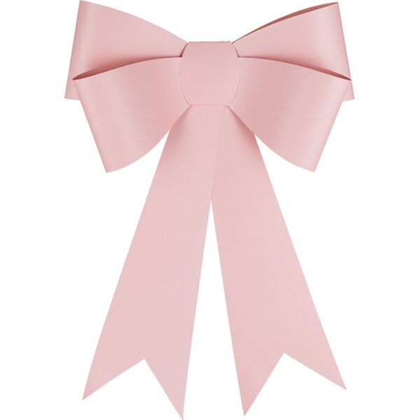 DIY decorative bow, light pink, 55x71 cm