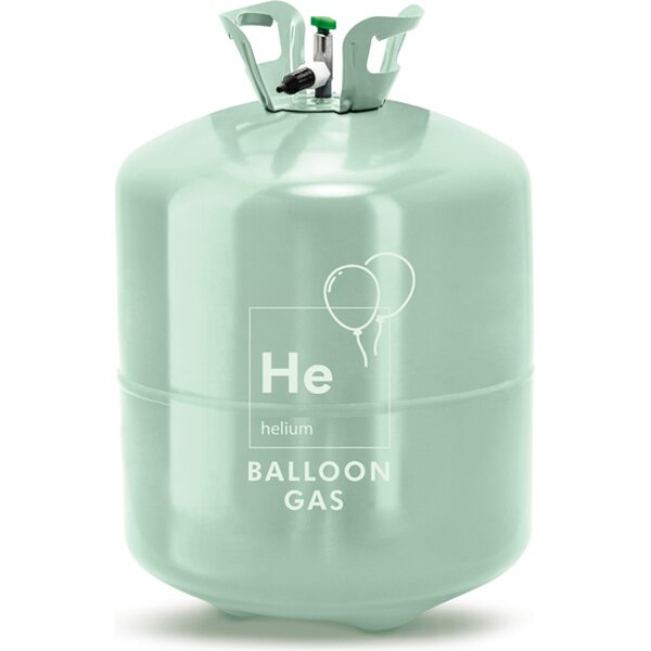 Helium tank, green, max 100 balloons