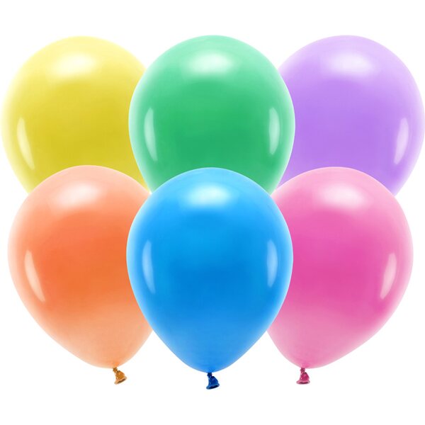 Eco Balloons 30cm pastel, mix: 1pkt/10pc.